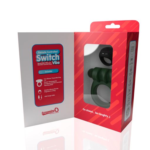 Screaming O Remote Controlled Switch Vibrating Ring Green - Image 2