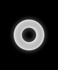 Firefly Bubble Ring Medium Glow-In-The-Dark Cock Ring White