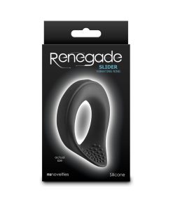 Renegade Slider Vibrating Cock Ring Black