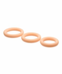 Jock Silicone Cock Ring 3-Piece Set Light