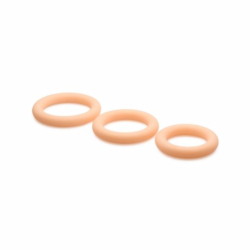 Jock Silicone Cock Ring 3-Piece Set Light - Image 3
