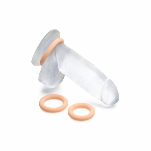 Jock Silicone Cock Ring 3-Piece Set Light - Image 5