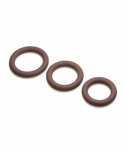 Jock Silicone Cock Ring 3-Piece Set Dark