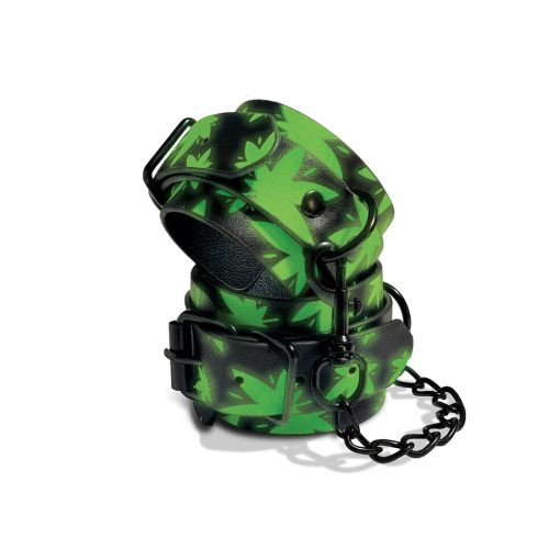 Stoner Vibes Chronic Collection Glow In The Dark Wrist Cuffs - Image 2