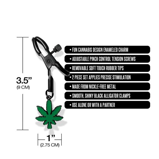 Stoner Vibes Chronic Collection Adjustable Nipple Clamps - Image 4