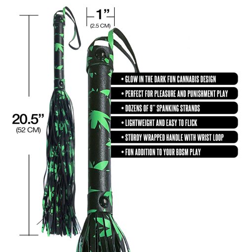 Stoner Vibes Chronic Collection Glow In The Dark Flogger - Image 4