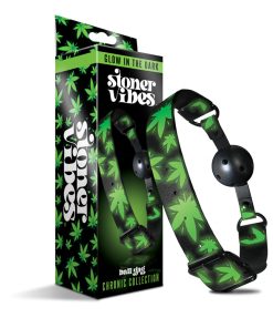 Stoner Vibes Chronic Collection Glow In The Dark Breathable Ball Gag