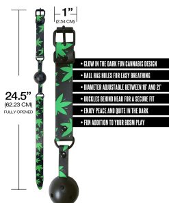 Stoner Vibes Chronic Collection Glow In The Dark Breathable Ball Gag