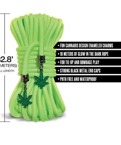 Stoner Vibes Chronic Collection Glow In The Dark Rope 32 Ft.
