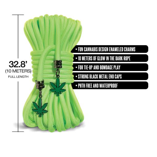 Stoner Vibes Chronic Collection Glow In The Dark Rope 32 Ft. - Image 4