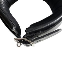 Rouge Leather Padded Collar Black/Black