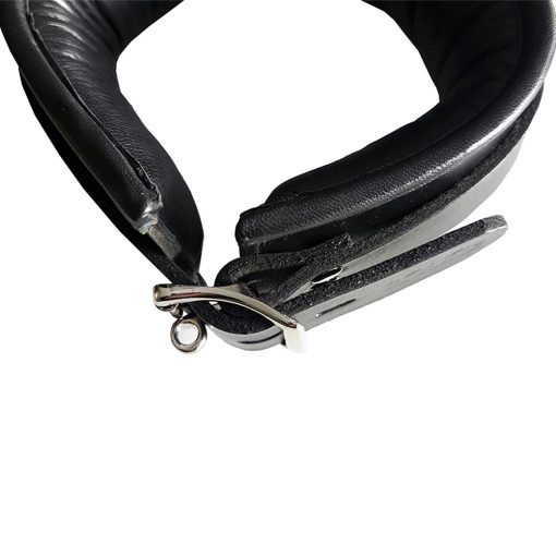 Rouge Leather Padded Collar Black/Black - Image 3