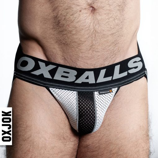 Oxballs Oxjok Airmesh Swagger Slider-Strap Jock Ice White M - Image 2