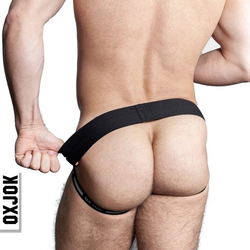 Oxballs Oxjok Airmesh Swagger Slider-Strap Jock Tar Black M - Image 5