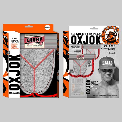 Oxballs Oxjok Champ Vintage Sweatshirt-Jock Gray Heather L - Image 6