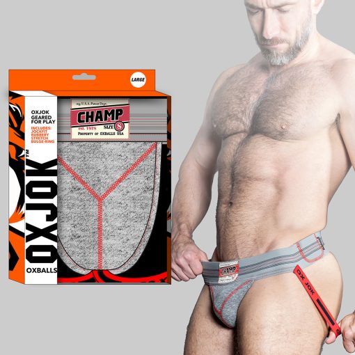 Oxballs Oxjok Champ Vintage Sweatshirt-Jock Gray Heather 2Xl