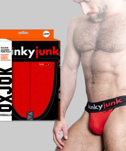 Oxballs Oxjok Hunker Comfy-Pouch Slider-Strap Jock Red Hot L
