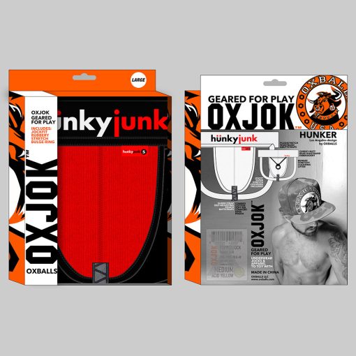 Oxballs Oxjok Hunker Comfy-Pouch Slider-Strap Jock Red Hot L - Image 6
