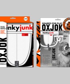 Oxballs Oxjok Hunker Comfy-Pouch Slider-Strap Jock White Snow M