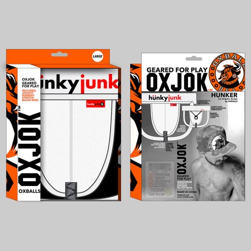 Oxballs Oxjok Hunker Comfy-Pouch Slider-Strap Jock White Snow M - Image 6