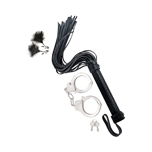 Feather And Cuffs Black