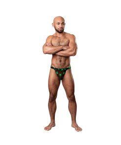 Male Power Hazy Dayz Jock Pot Leaf L/Xl