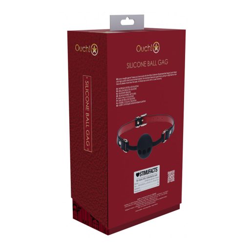 Ouch! International Milan Collection Silicone Ball Gag - Image 3