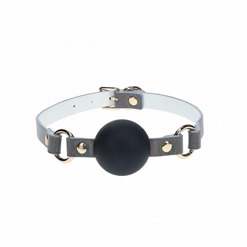 Ouch! International Paris Collection Silicone Ball Gag Black - Image 2