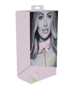 Ouch! International Paris Collection Collar With Leash Pink