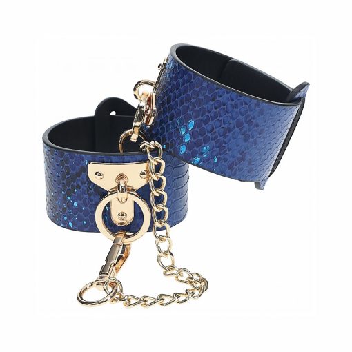 Ouch! International Florence Collection Handcuffs Blue - Image 2