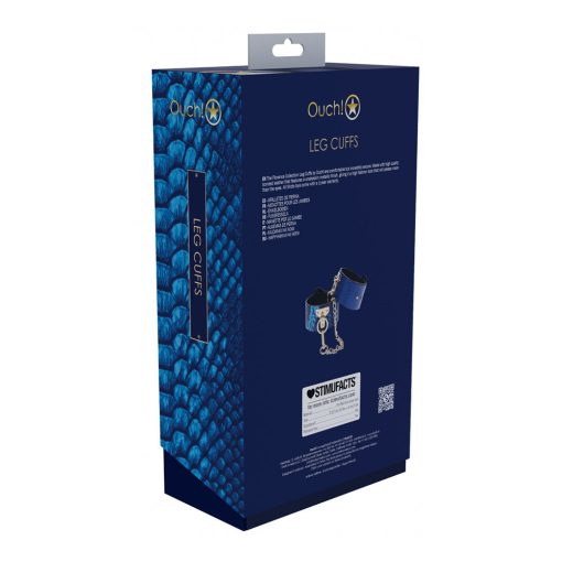 Ouch! International Florence Collection Leg Cuffs Blue - Image 3