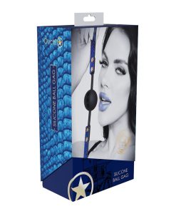 Ouch! International Florence Collection Silicone Ball Gag Blue