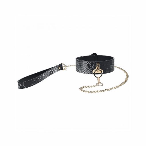 Ouch! International Florence Collection Collar With Leash Black - Image 2