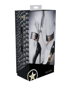 Ouch! International Florence Collection Leg Cuffs Black