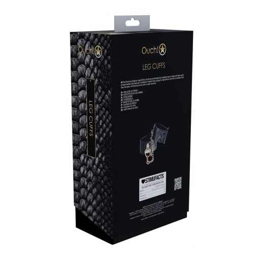 Ouch! International Florence Collection Leg Cuffs Black - Image 3