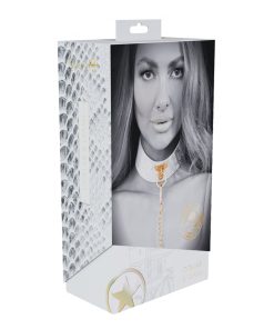 Ouch! International Florence Collection Collar With Leash White