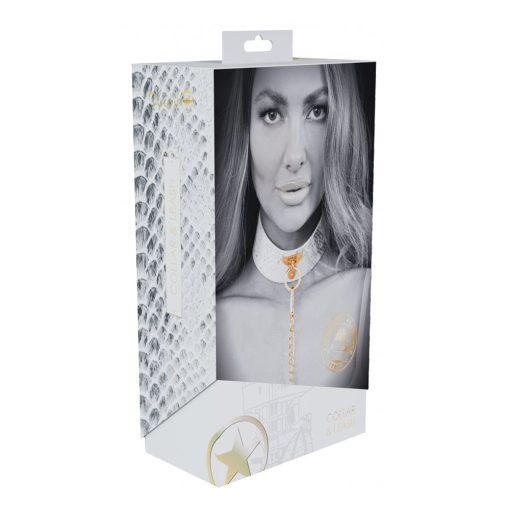 Ouch! International Florence Collection Collar With Leash White