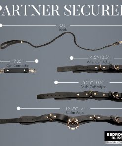 Bedroom Bliss Lover'S Restraints Set Black