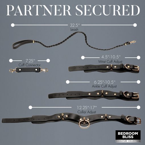 Bedroom Bliss Lover'S Restraints Set Black - Image 12