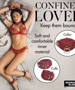 Bedroom Bliss Lover'S Restraints Set Red