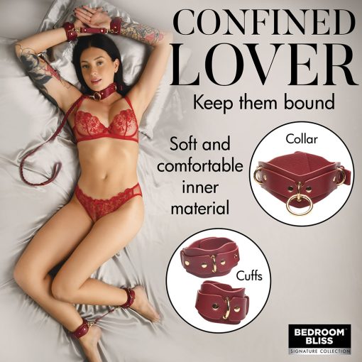 Bedroom Bliss Lover'S Restraints Set Red - Image 13
