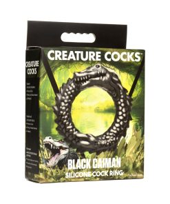 Creature Cocks Black Caiman Silicone Cock Ring