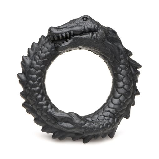 Creature Cocks Black Caiman Silicone Cock Ring - Image 2