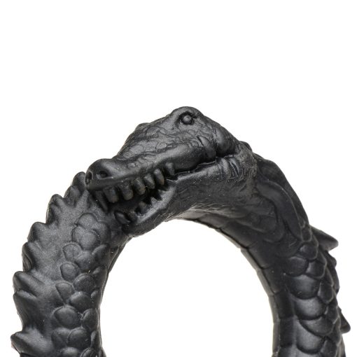 Creature Cocks Black Caiman Silicone Cock Ring - Image 5