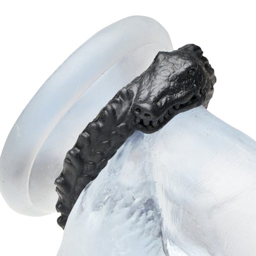 Creature Cocks Black Caiman Silicone Cock Ring - Image 7