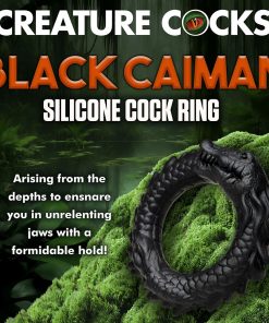 Creature Cocks Black Caiman Silicone Cock Ring