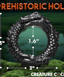 Creature Cocks Black Caiman Silicone Cock Ring