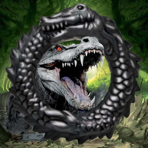 Creature Cocks Black Caiman Silicone Cock Ring - Image 16