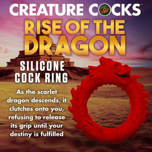 Creature Cocks Rise Of The Dragon Silicone Cock Ring - Image 11