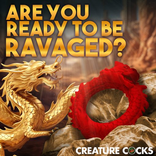 Creature Cocks Rise Of The Dragon Silicone Cock Ring - Image 12